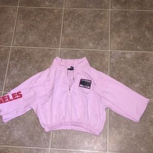 Cute pink crop jacket (forever 21)